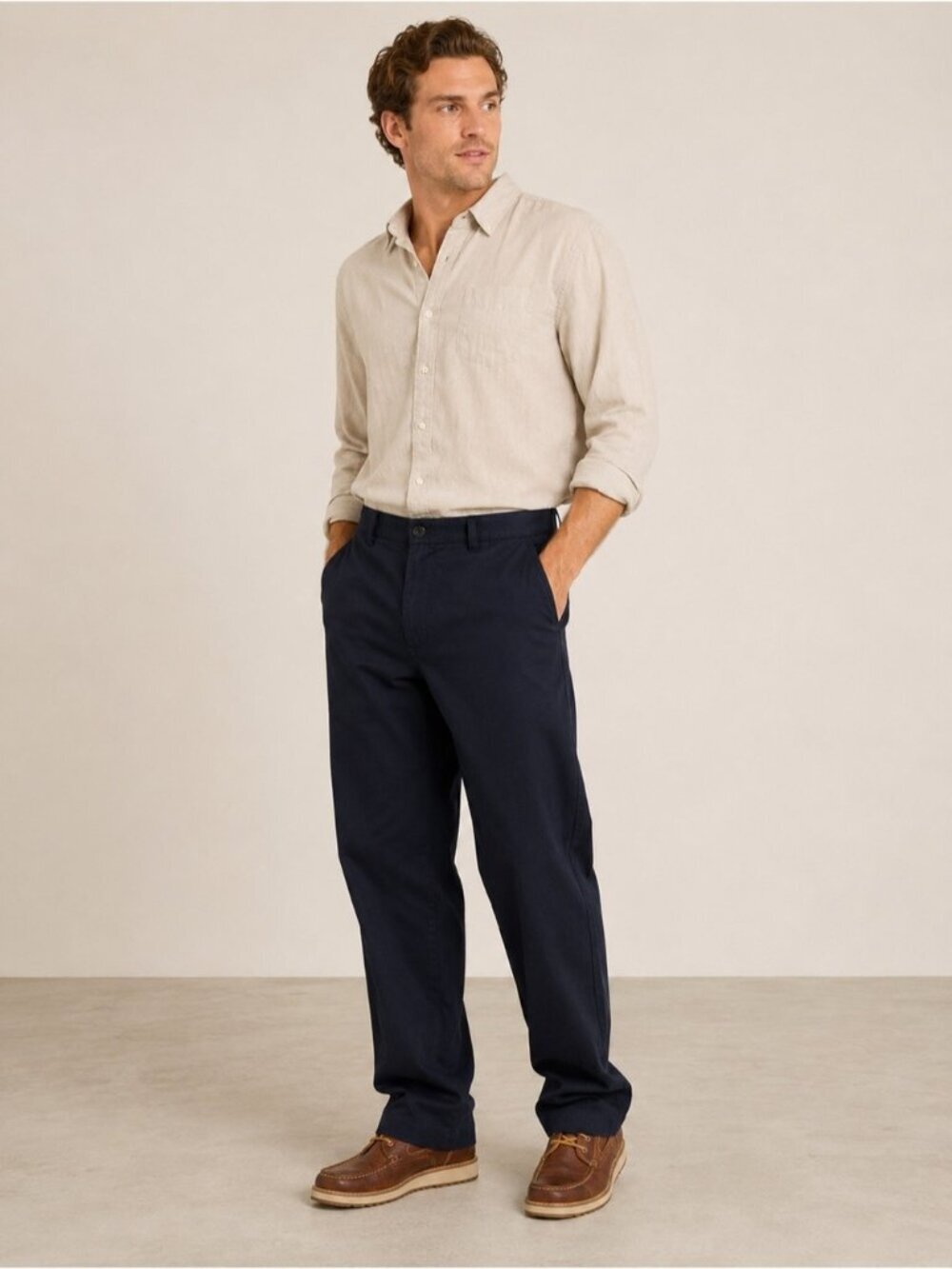 St. John’s Bay Loose Fit Navy Chino Pants Men’s W32x34